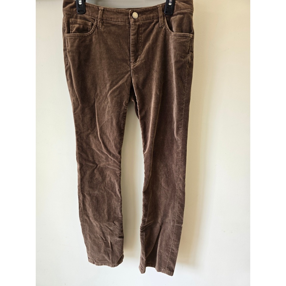 Lauren Ralph Lauren Brown Corduroy Straight Leg Pants Women Size 4 Mid Rise